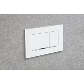 Geberit Sigma30 Betätigungsplatte für 2-Mengen-Spülung weiß/hochglanz-verchromt 115.883.KJ.1