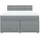 vidaXL Boxspringbett 140 x 200 cm Hellgrau