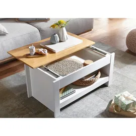 Wohnling Couchtisch weiß 85,0 x 47,0 x 45,0 cm