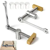 Tisch Werkbank Klemme, 2 Stück Holzbearbeitung Bankhaken 20mm, Niederhalter Werkbank Klemme, Hundeklemmen mit 4 Bench Dogs, Holzbearbeitung Schreibtisch Clip, Niederhalter für Hobelbank