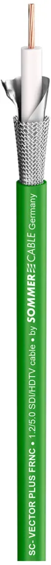 Videokabel SC-Vector Plus CPR-Version; 1 x 1,20; FRNC Ø 6,95 mm; 75 O; grün; Dca