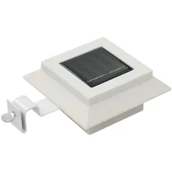 vidaXL Outdoor Solarleuchten 6 Stück LED Quadratisch 12 cm Weiß