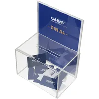HMF 46916 Acryl Spendenbox mit Blatteinschub 22 x 15