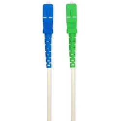 Nedis Glasfaser-Netzwerkkabel - SMF (Single Mode Phase) - SC/APC - SC/UPC - 100 Gbps - 2.00 m - Weiss - Gift Box with Euro Lock