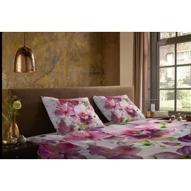 Muller Textil Chimai Blume Bordeaux 135 x 200 cm + 2 x 80 x 80 cm
