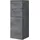 Saphir Unterschrank SAPHIR "Quickset 945 Badschrank mit 1 Tür, 2 Schubladen, 35 cm breit", grau (oxid dunkelgrau quer), B:35cm H:90,5cm T:33cm, Spanplatte, Schränke, Unterschrank, Badezimmermöbel inkl. Türdämpfer, Oxid Dunkelgrau, Griffe Chrom Glanz