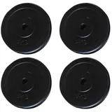 vidaXL 4X Hantelscheiben 20kg Gewichte Scheiben Hanteln Set Gewichtsscheiben