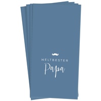 Grafik Werkstatt Taschentücher mit Spruch | Geschenkidee | 10 Stück | Weltbester Papa