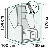 Trendline Schutzhülle Exclusive für Strandkörbe