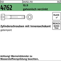 Hörger & Geßler Zylinderschraube ISO 4762 M20 x 75 25 Stück