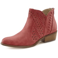 LASCANA Westernstiefelette, mit modischen Cut-Outs, Cowboy-Boots, Ankle Stiefelette VEGAN, rot