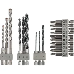 Bosch Bohr und Bit-Set, Uneo Mixed, 19-teilig - 2609256989