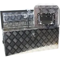 Hago Aluminium Alu Transportkiste Kiste Transportbox abschließbar 73 x