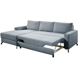 exxpo - sofa fashion Ecksofa EXXPO - SOFA FASHION "Quattro schlicht & zeitlos, bequem, L-Form, B/T: 247/162 cm", blau (sky), B:247cm H:85cm T:162cm, Sofas, Ecksofa, wahlweise mit Bettfunktion, Bettkasten