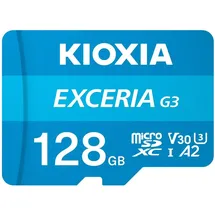 KIOXIA EXCERIA G3 128 GB, microSDXC, U3, V30 A2
