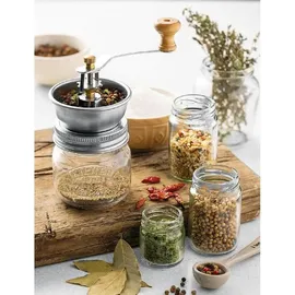 Kilner Gewürzmühlen Set mit Glas 0,25 Liter Einmachglas