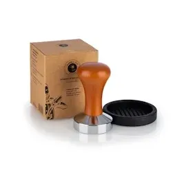 Buddy's Bar Tamper mit Silikonmatte 53 mm Holz