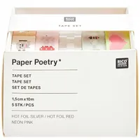 Rico Design Tape Set Futschikato, Pixel , 5 Stk.,