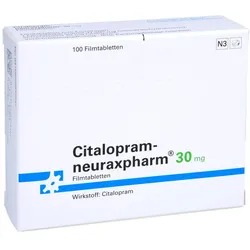 CITALOPRAM-neuraxpharm 30 mg Filmtabletten 100 St