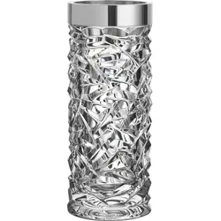 Carat Vase 24 cm silberfarben