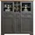 Innostyle Highboard 2 Glas-/Holztüren 8 offene Fächer 0 x 0 x 0 cm Grau