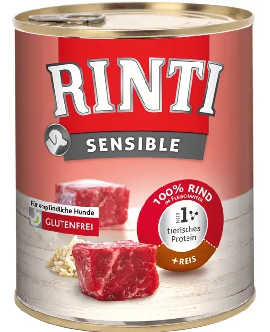 RINTI Sensible Rindfleisch mit Reis 6x800g