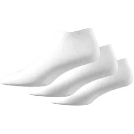 adidas Thin and Light No-Show Socken, 3 Paar White / Black 46-48