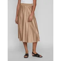 VILA Plisseerock Faltenröcke Beige 42