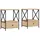 vidaXL Nachtschrank Sonoma-Eiche 50 x 41 x 65 cm Braun