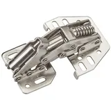 SO-Tech Aufschraubscharnier 90° mit Softclose und Montageanschlag Stahl, vernickelt