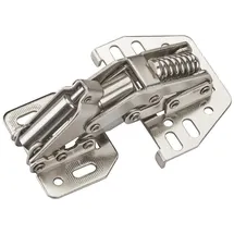 SO-Tech Aufschraubscharnier 90° mit Softclose und Montageanschlag Stahl, vernickelt