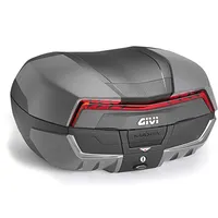 GIVI Maxia 5 58 Liter Topcase (Graphit mit rot reflektierend)