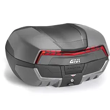 GIVI Maxia 5 58 Liter Topcase (Graphit mit rot reflektierend)