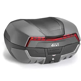 GIVI Maxia 5 58 Liter Topcase (Graphit mit rot reflektierend)