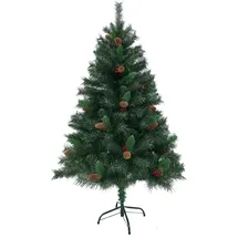 Svita Weihnachtsbaum künstlich Tannenzapfen und Beeren 150 cm Grün