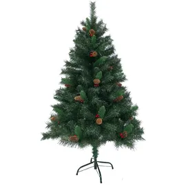 Svita Weihnachtsbaum künstlich Tannenzapfen und Beeren 150 cm Grün