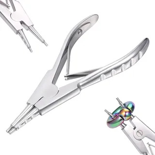 3-5mm Piercing Zange Set für Kugeln - Werkzeug zum Öffnen des Rings für Screw on off Dermal Anchor - Kugelzange Pinzette