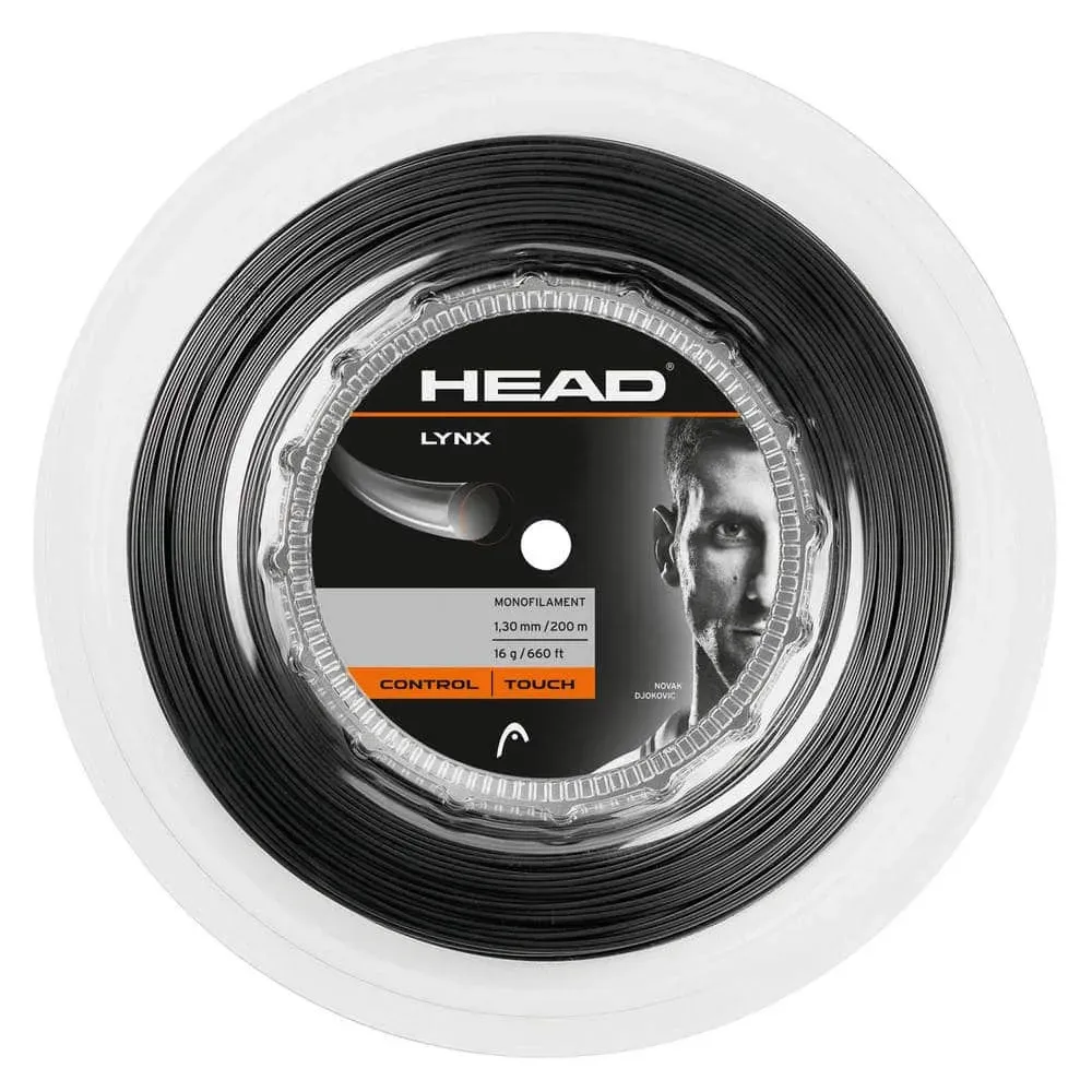 Head Tennissaiten Lynx Rolle 1,20 mm 200 Meter - schwarz / ONE SIZE