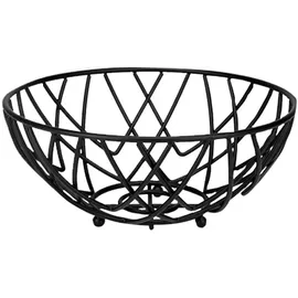 JUSTINUS Brotkorb LifeStyle Ø 30 cm Edelstahl Schwarz