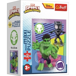 Trefl Puzzle Amazing Spidey: Hulk und Black Panther 20 Teile (20 Teile)