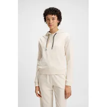 Boss Hoodie Stripe Weiß XS