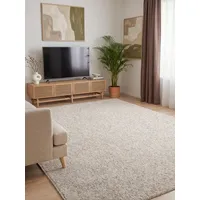 ELLE DECORATION Rocco Woll-Optik Teppich Rocco Creme multifarben), - Creme/Bunt