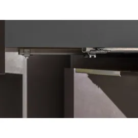 WIMEX Kombikommode 81 x 84 x 41 cm Grau / Glas Grau