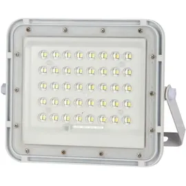 V-Tac VT-80W-W 7842 Led-flutlichtstrahler, Solarmodul 19W Neutralweiß