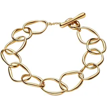 Pandora Organisch Geformtes Gliederarmband mit 14 Karat Vergoldung, aus der Essence Kollektion, Länge: 18 cm, 563864C00-1