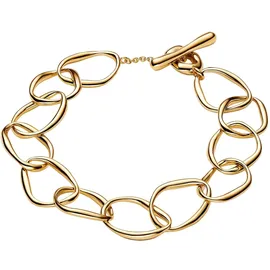 Pandora Organisch Geformtes Gliederarmband mit 14 Karat Vergoldung, aus der Essence Kollektion, Länge: 18 cm, 563864C00-1