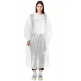 peiqiup Regenponchos für Transparent, Regenponchos mit Kapuze, Wiederverwendbare Regenmäntel, Für Festivals, Konzert, Wandern, Damen, Herren Einheitsgröße, Transparent - Einheitsgröße