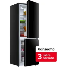 Hanseatic HKGK14349BB Kühl-Gefrierkombination (175 l, 1430 mm hoch, Schwarz)