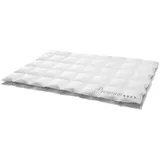 HANSKRUCHEN GmbH HANSKRUCHEN Daunendecke 200x200 cm extra Leicht 100% Daunen waschbar Allergiker Sommerdecke atmungsaktiv Bettdecke weiß - Weiß