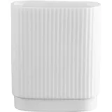 Asa Selection Vase H 11 cm PICCOLINI, 10 x 11 cm - Weiß matt - Porzellan - Rillenoptik